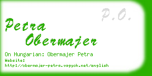 petra obermajer business card